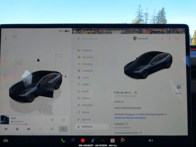 5YJ3E1EA1SF923548 Tesla Model 3 Long Range Rear-wheel Drive