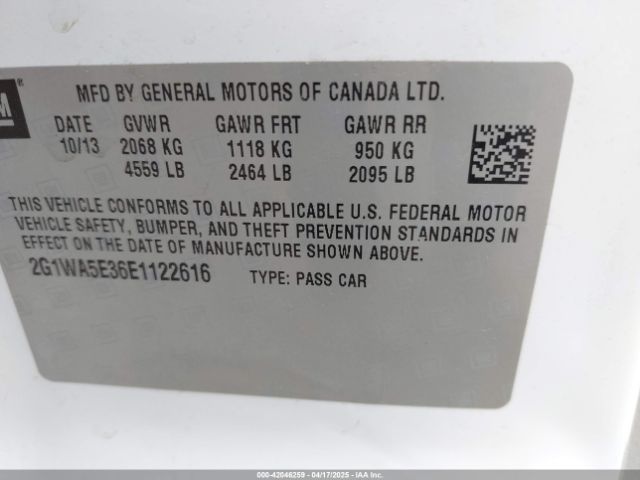 2G1WA5E36E1122616 Chevrolet Impala Limited Ls