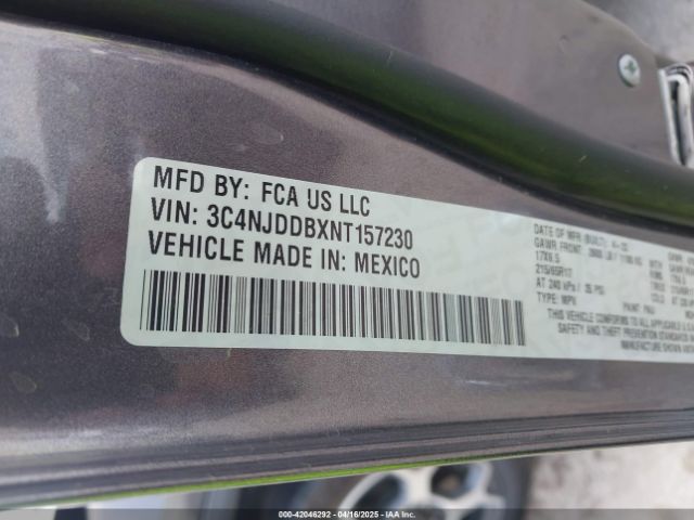 3C4NJDDBXNT157230 Jeep Compass Trailhawk 4x4