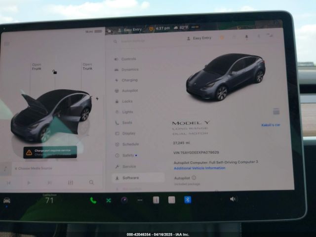 7SAYGDEEXPA078629 Tesla Model Y Awd/long Range Dual Motor All-wheel Drive