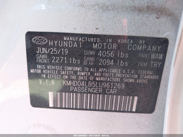 KMHD04LB5LU961269 Hyundai Elantra Sport
