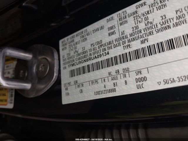 2024 FORD ESCAPE 1FMCU9GN8RUA09134 Photo 8