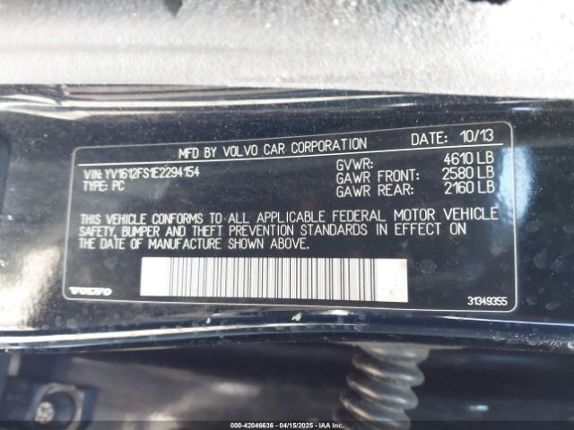 YV1612FS1E2294154 Volvo S60 T5