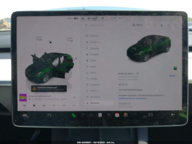 7SAYGDEE7NF418223 Tesla Model Y Long Range Dual Motor All-wheel Drive