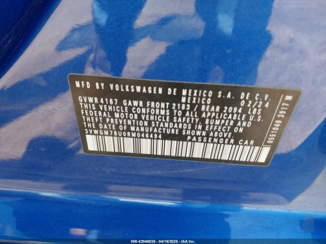 3VWGM7BU0RM046494 Volkswagen Jetta 1.5t Sel