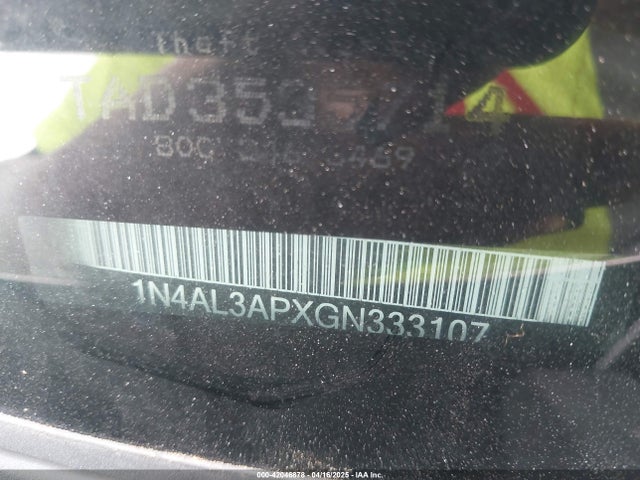 1N4AL3APXGN333107 Nissan Altima 2.5 S