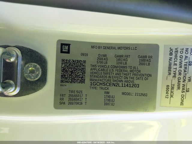 1GCHSCEN2L1141203 Chevrolet Colorado 2wd  Long Box Lt