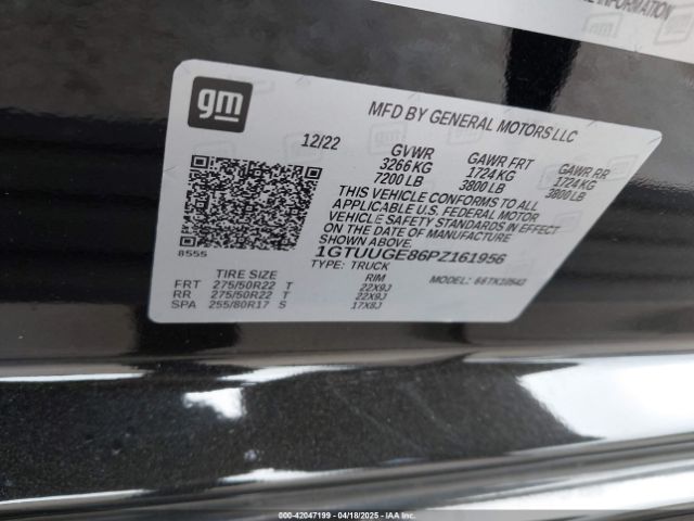 1GTUUGE86PZ161956 GMC Sierra 1500 4wd  Short Box Denali