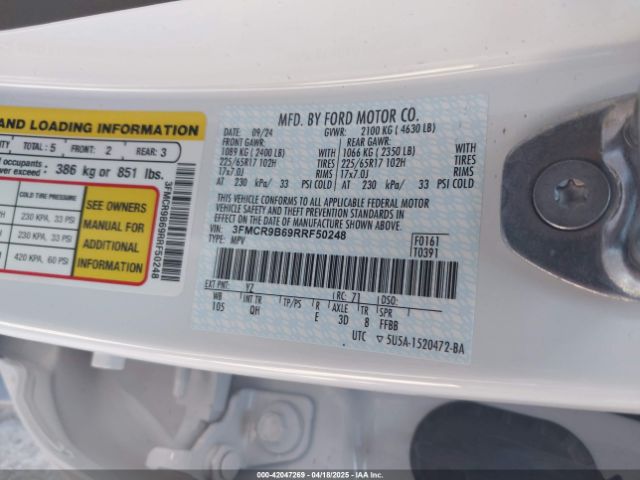 3FMCR9B69RRF50248 Ford dragon
