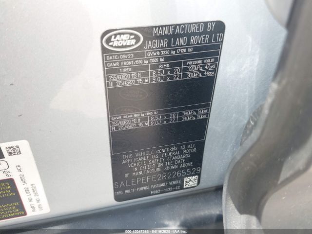 SALEPEFE2R2265529 Land Rover Defender 110 P500 Se