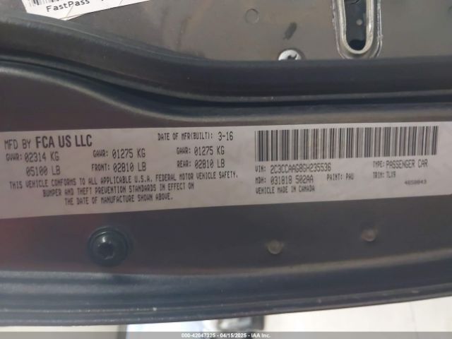 2C3CCAAG8GH235536 Chrysler 300 Limited