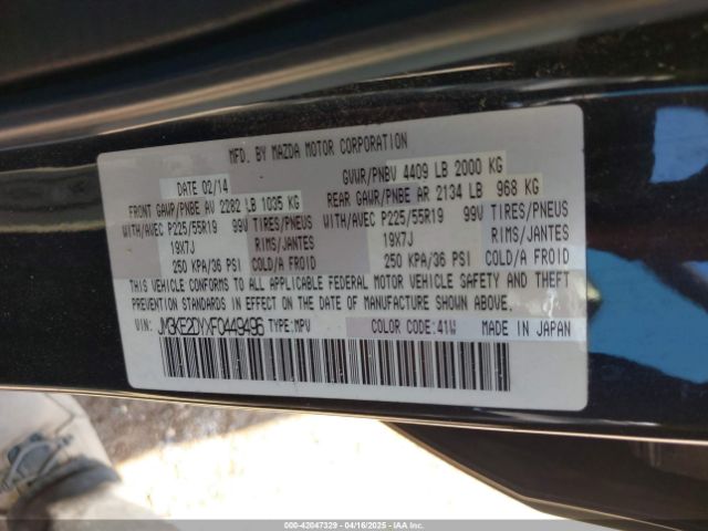 JM3KE2DYXF0449496 Mazda Cx-5 Grand Touring