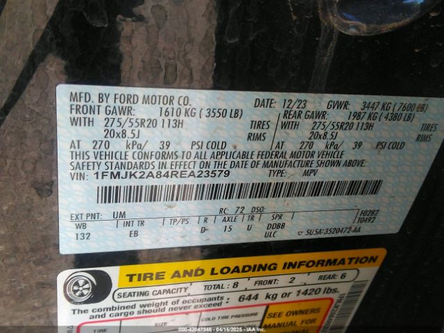 1FMJK2A84REA23579 Ford Expedition Limited Max