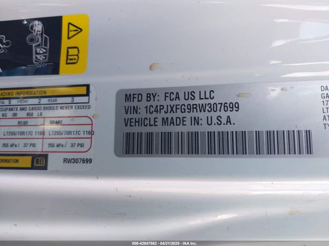 1C4PJXFG9RW307699 Jeep Wrangler 4-door Rubicon 4x4