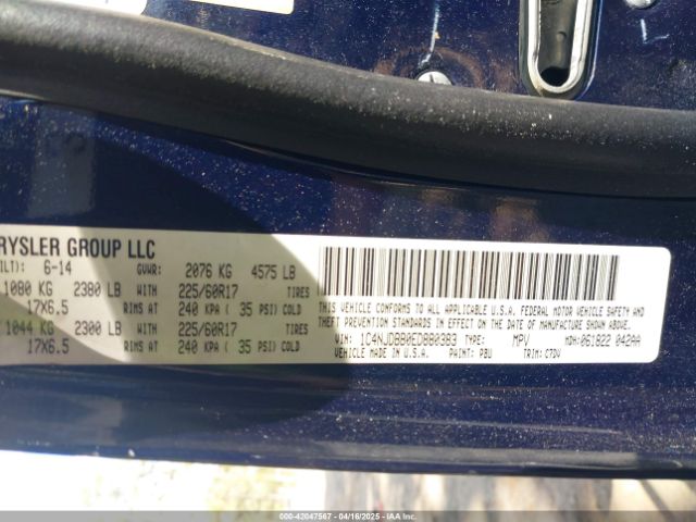 1C4NJDBB0ED880383 Jeep Compass Sport
