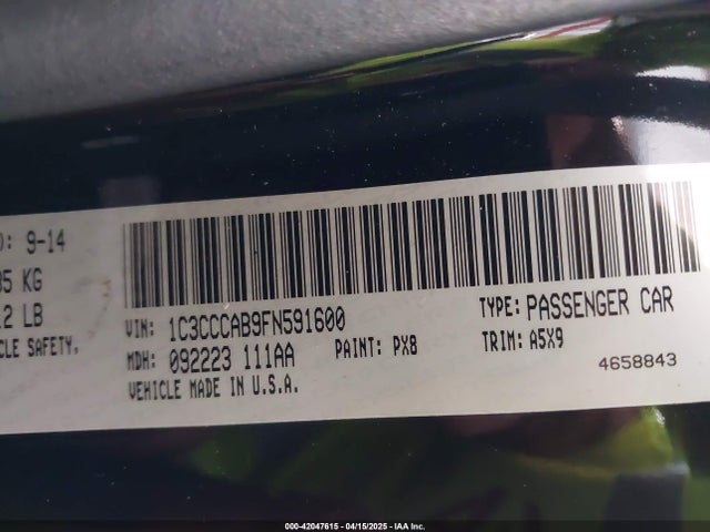 1C3CCCAB9FN591600 Chrysler 200 Limited