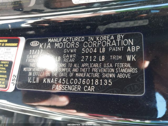 KNAE45LC0J6018135 KIA Stinger Gt1