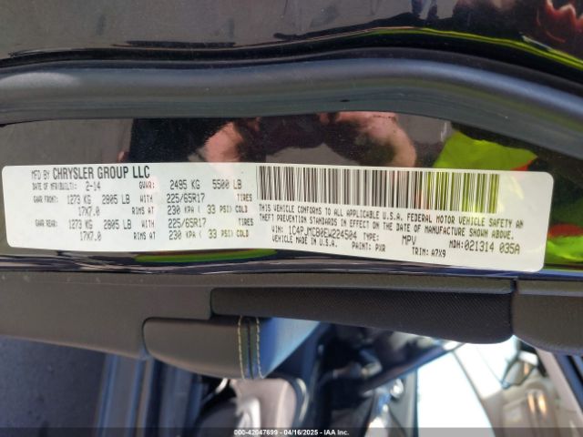 1C4PJMCB0EW224504 Jeep Cherokee Latitude