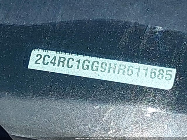 2C4RC1GG9HR611685 Chrysler Pacifica