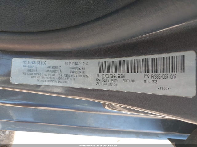Chrysler 200 Touring 2016 1C3CCCFB6GN196526 Image 9