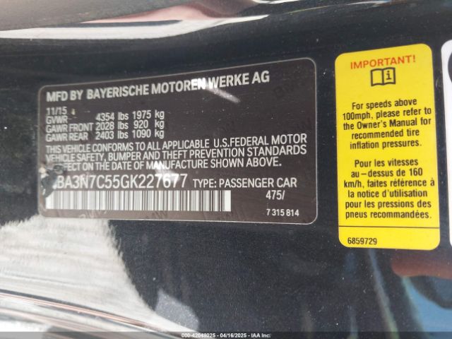 WBA3N7C55GK227677 BMW 428i