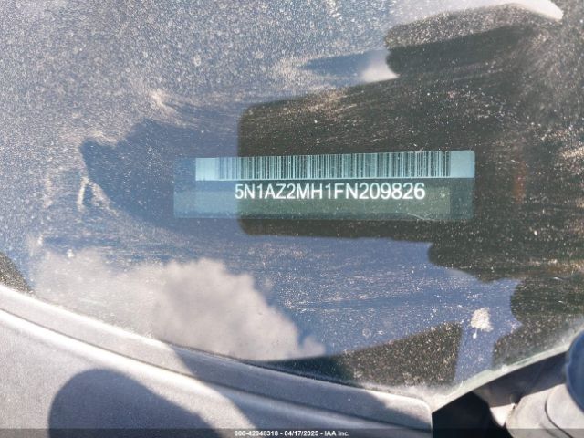 5N1AZ2MH1FN209826 Nissan MURANO S