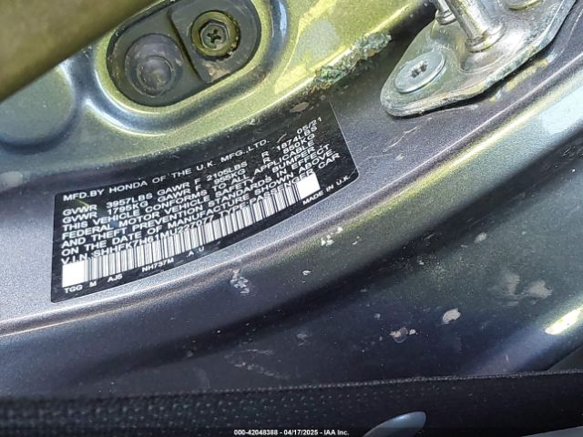 SHHFK7H61MU227077 Honda CIVIC EX