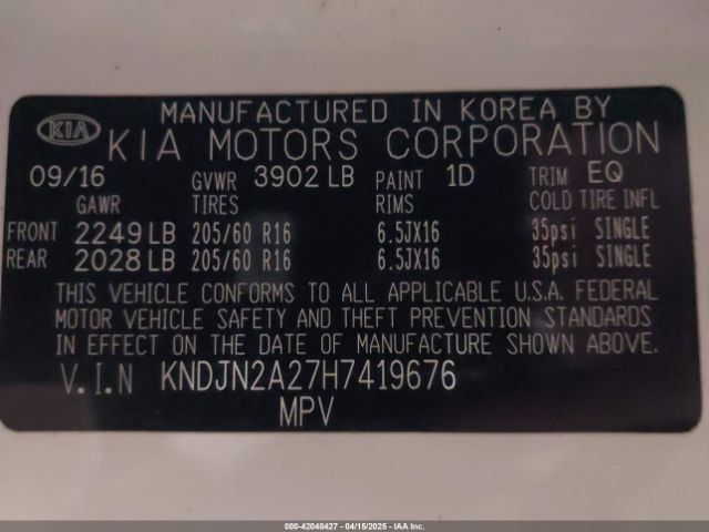 KNDJN2A27H7419676 KIA Soul