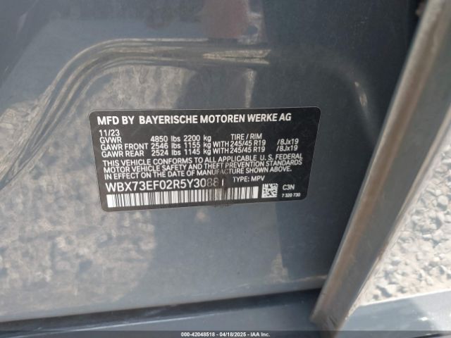 WBX73EF02R5Y30881 BMW X1 Xdrive28i