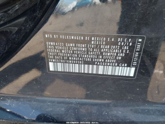 3VWE57BU1KM060382 Volkswagen Jetta 1.4t Sel