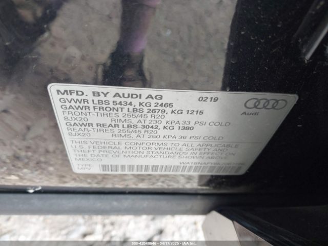 WA1BNAFY6K2067166 Audi Q5 45 Premium