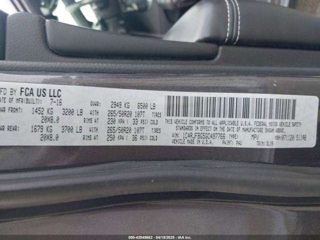 1C4RJFBG5GC497766 Jeep Grand Cherokee Limited