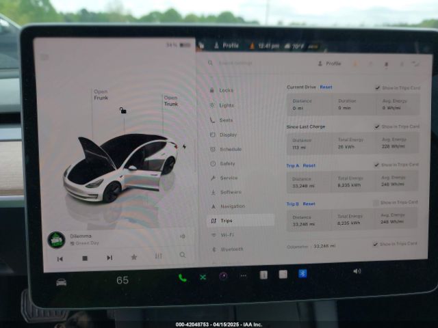 5YJ3E1EA7PF431422 Tesla Model 3 Rear-wheel Drive