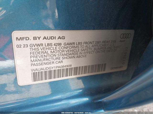 2023 AUDI A3 WAUAUDGY1PA084908 Photo 8