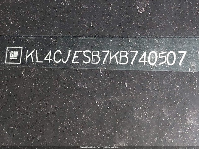 KL4CJESB7KB740507 Buick Encore Awd Preferred