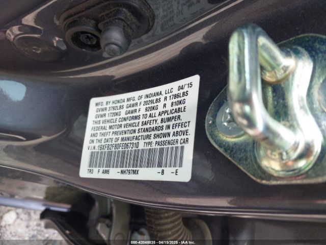 19XFB2F80FE067310 Honda CIVIC EX