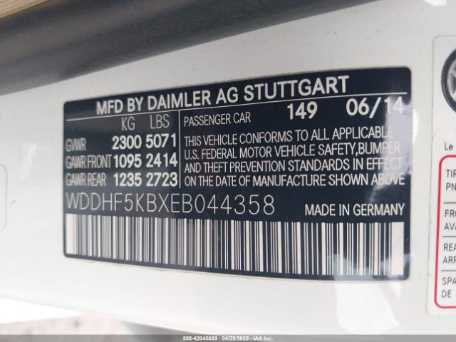 2014 MERCEDES-BENZ E 350 WDDHF5KBXEB044358 Photo 8