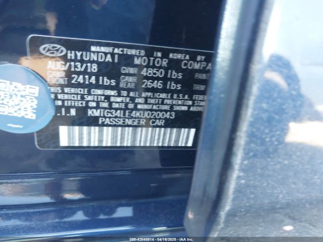2019 GENESIS G70 KMTG34LE4KU020043 Photo 8