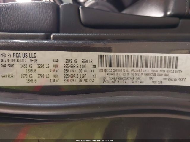 1C4RJFBG0KC527748 Jeep Grand Cherokee Limited 4x4
