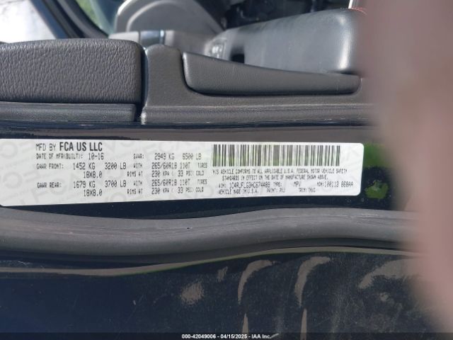 1C4RJFLG3HC674489 Jeep Grand Cherokee Trailhawk 4x4