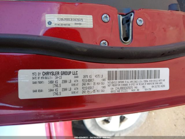 1C4NJRBB3ED678375 Jeep Patriot Sport