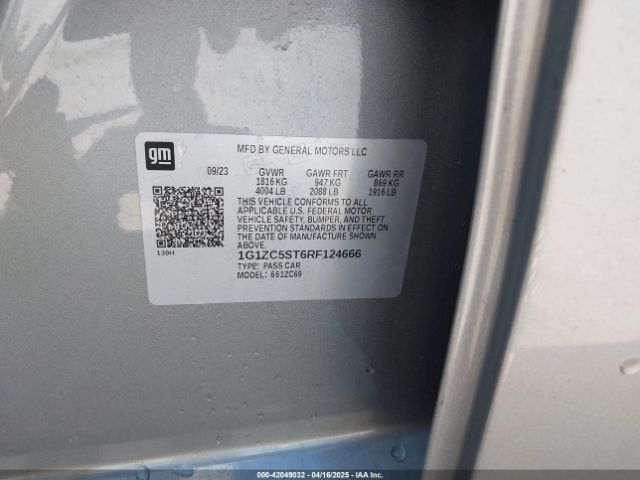 2024 CHEVROLET MALIBU 1G1ZC5ST6RF124666 Photo 8
