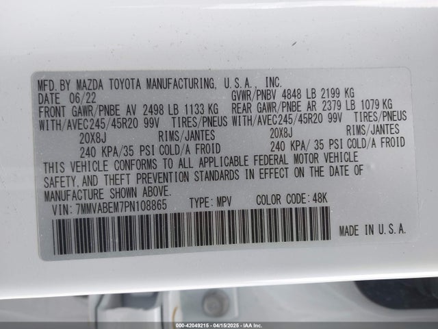 7MMVABEM7PN108865 Mazda Cx-50 2.5 S Premium Plus