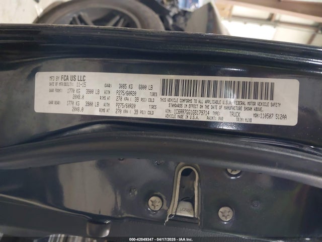 1C6RR7GG1GS179714 RAM 1500 Big Horn