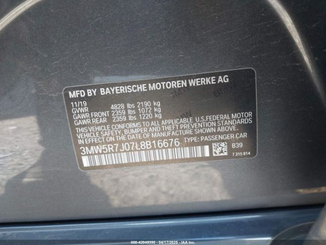 2020 BMW 330I 3MW5R7J07L8B16676 Photo 8