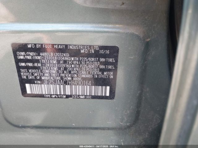 JF2SJAAC7HH490164 Subaru Forester 2.5i