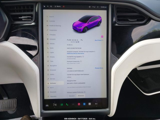 5YJXCBE27KF150381 Tesla Model X 100d/75d/long Range