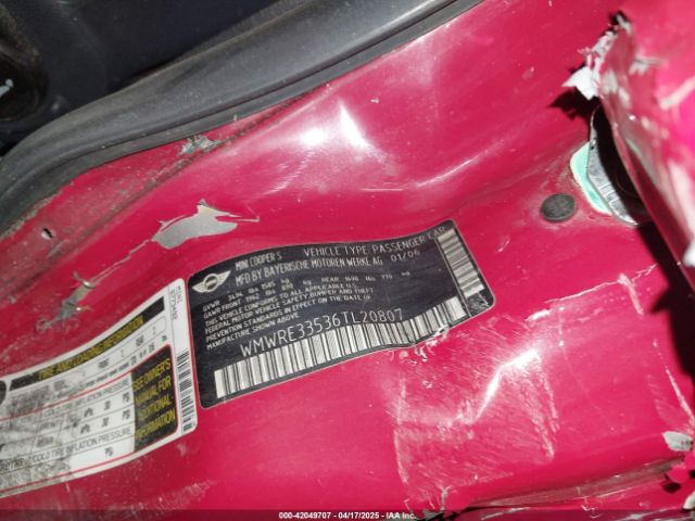 2006 MINI COOPER S WMWRE33536TL20807 Photo 8