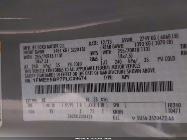 2023 FORD BRONCO 1FMEE5BP7PLC09674 Photo 8