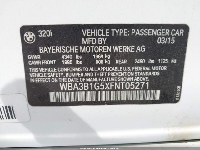 WBA3B1G5XFNT05271 BMW 320i
